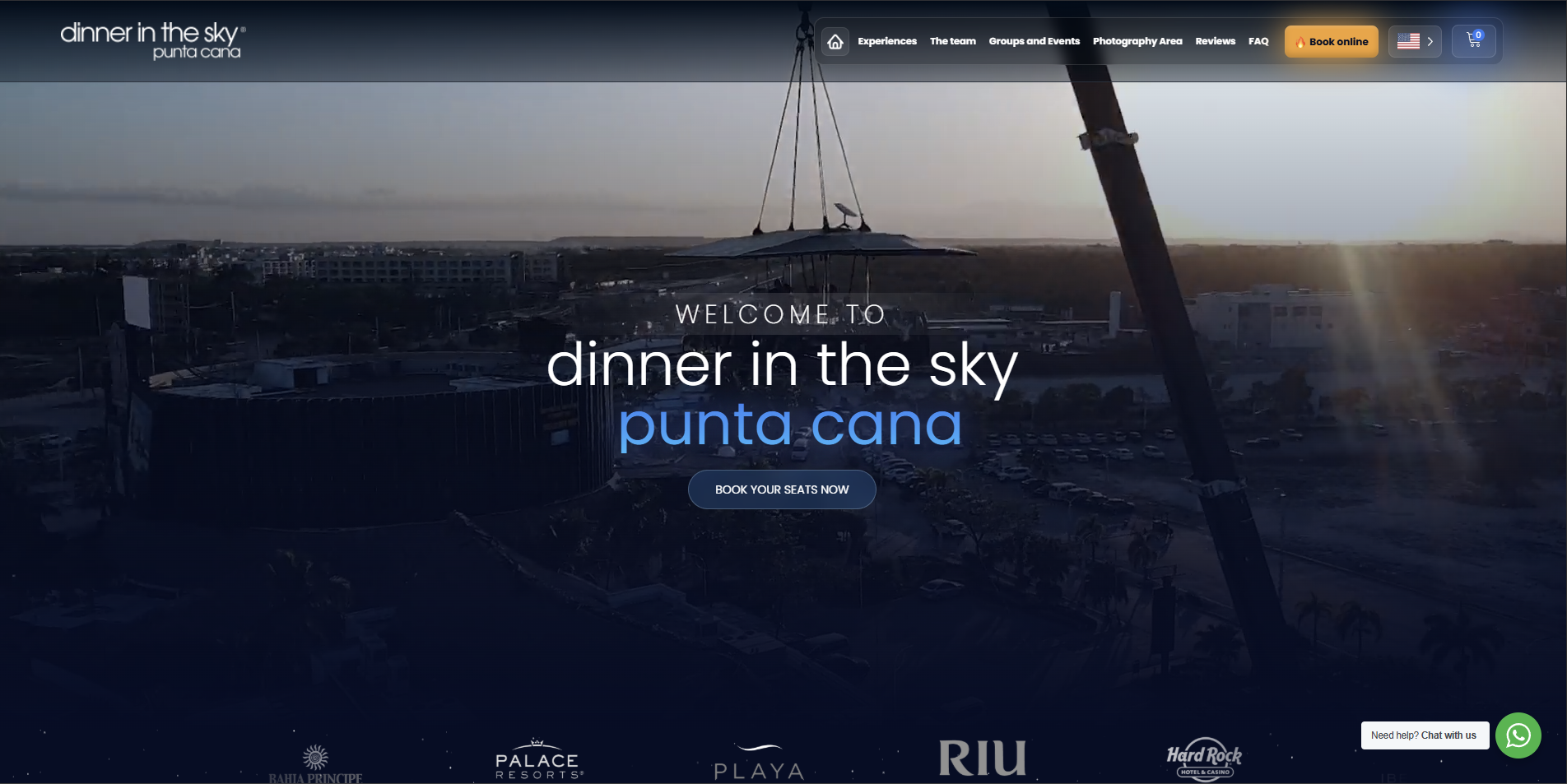 Vista previa de Dinner in the Sky Punta Cana